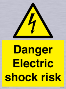 Danger Electric shock risk